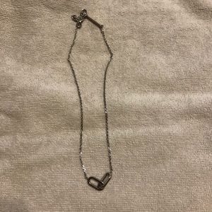 Michael Kors silver tone necklace